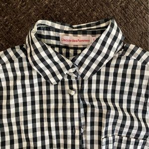 L’ecole des Femmes gingham button down